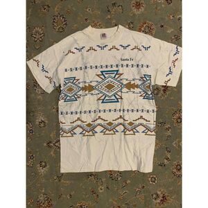 Art Unlimited Vintage Santa Fe Aztex Mesa Verde Single Stitch T-Shirt, size L